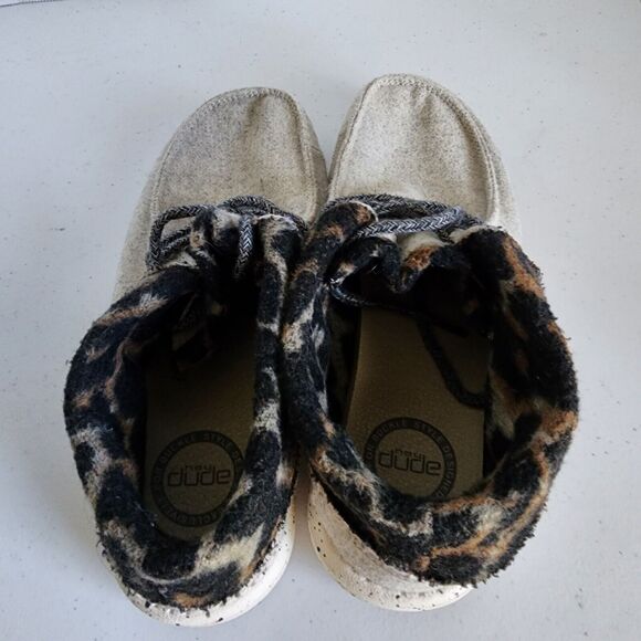 Hey Dude Britt Black Cheetah Shoes Womens 7 Tan Leopard The Buckle - Picture 8 of 11